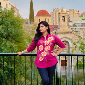 Rani Pink Floral Charm Kurti