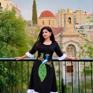 Emerald Aura Ethnic Dress