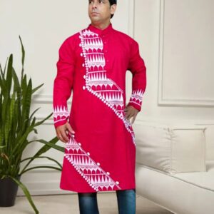 Red Designer Ethnic Kurta
