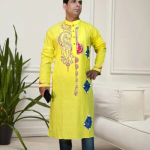 Yellow Traditional Festive Kurta
